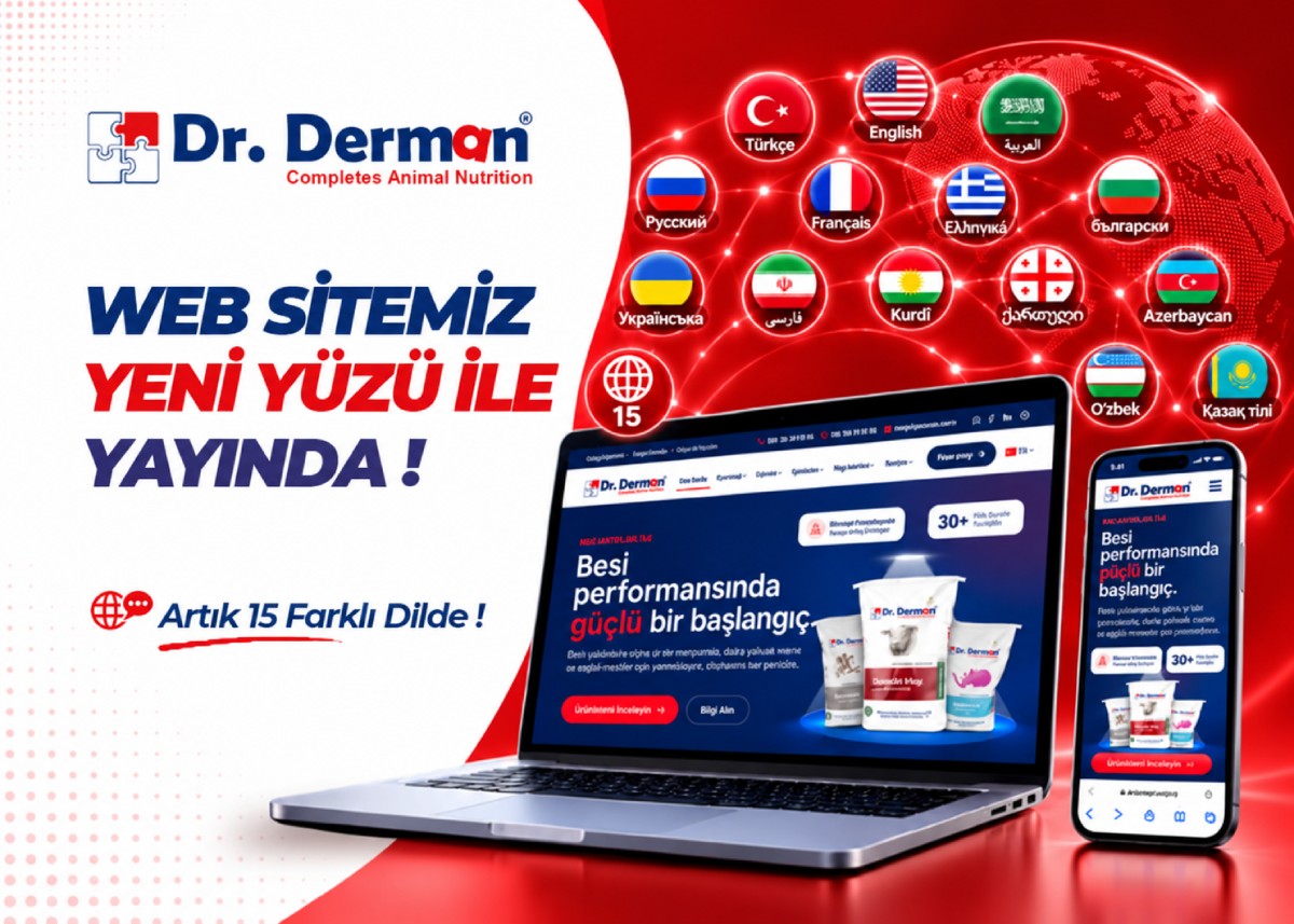Dr. Derman yeni web sitesi artık 15 dilde